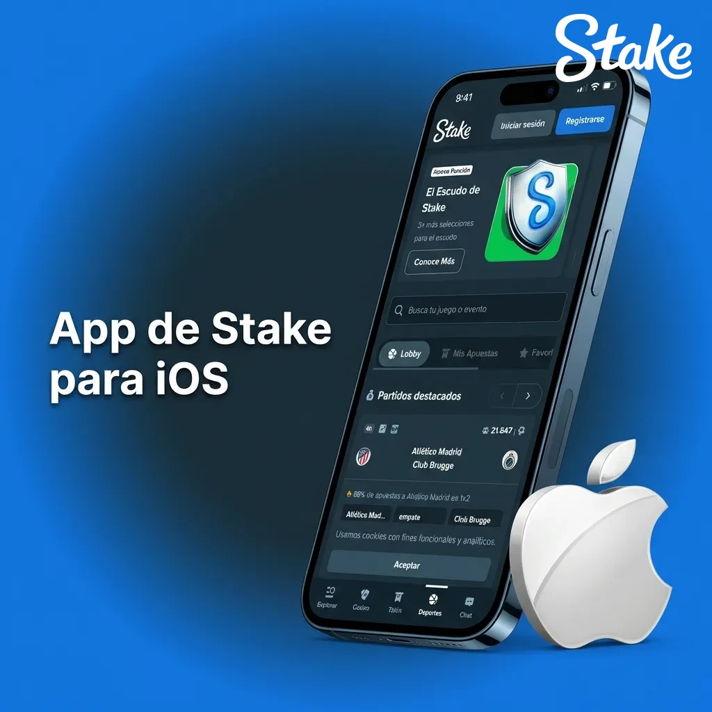 Stake PWA app interface on iPhone showing casino games and betting options optimized for iOS devices