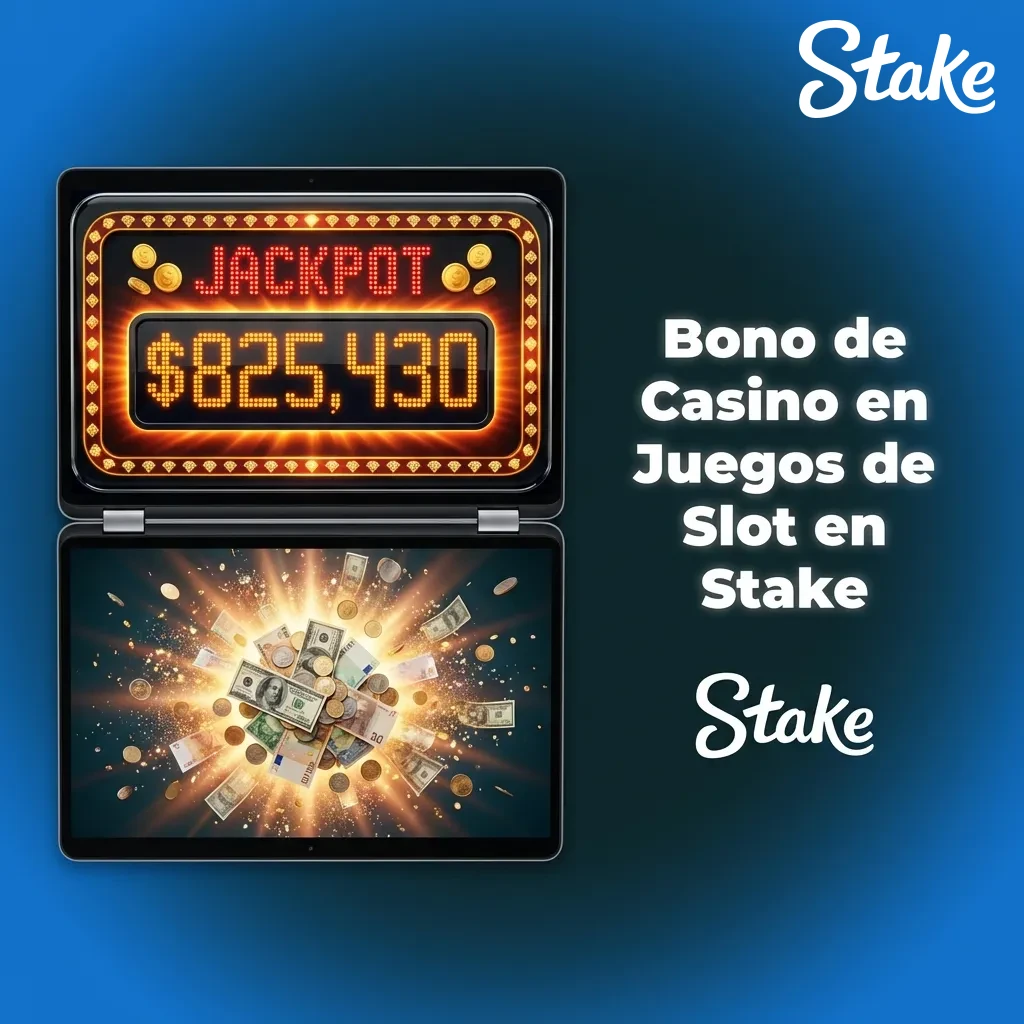 Bono de bienvenida de casino Stake de 200% hasta 3 millones de pesos argentinos para juegos de tragamonedas en línea
