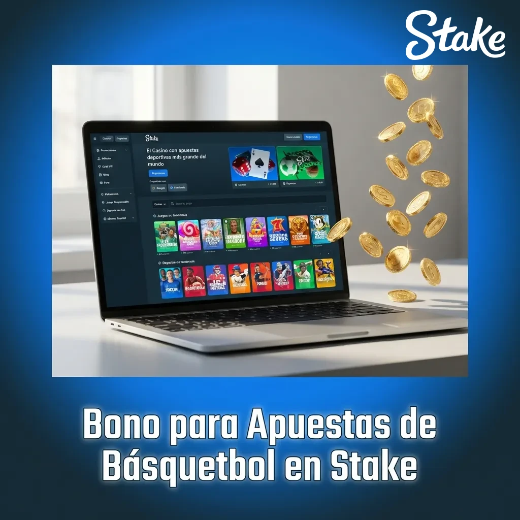 Bono de bienvenida Stake hasta $200.000 CLP para apuestas de básquetbol con rollover 1x en cuotas mínimas de 1.50