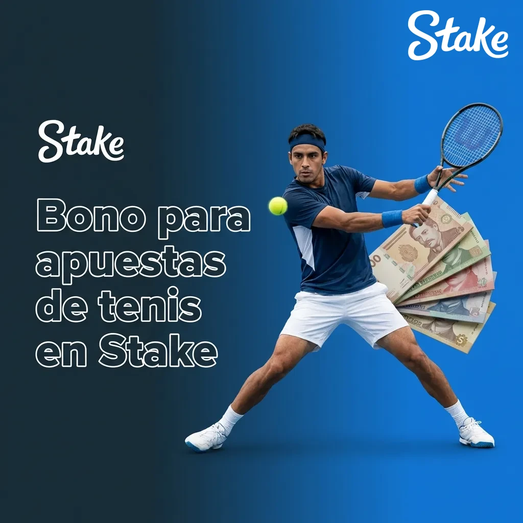 Bono de bienvenida deportivo de Stake para apuestas de tenis en torneos ATP, WTA y Grand Slams