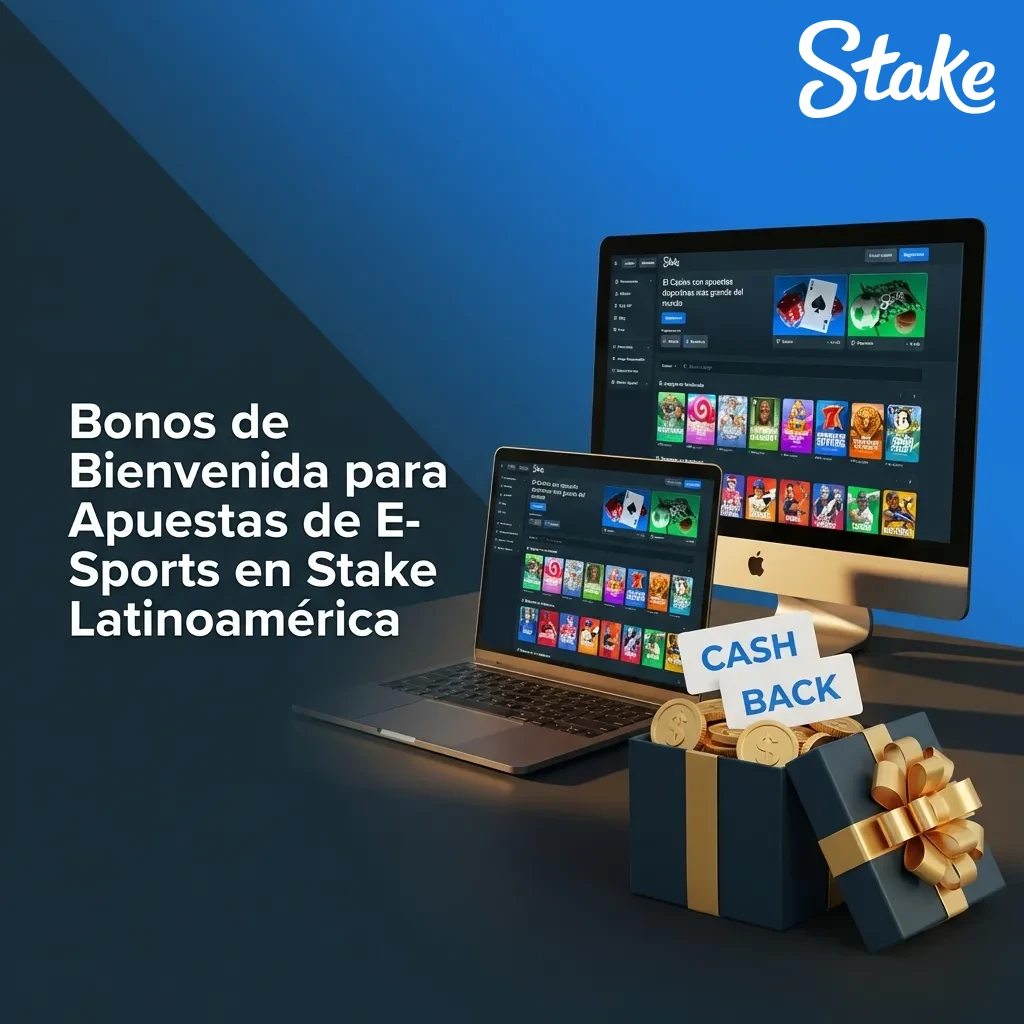 Stake welcome bonus promotion showing 200% deposit match up to $3000 for esports betting in Latin America