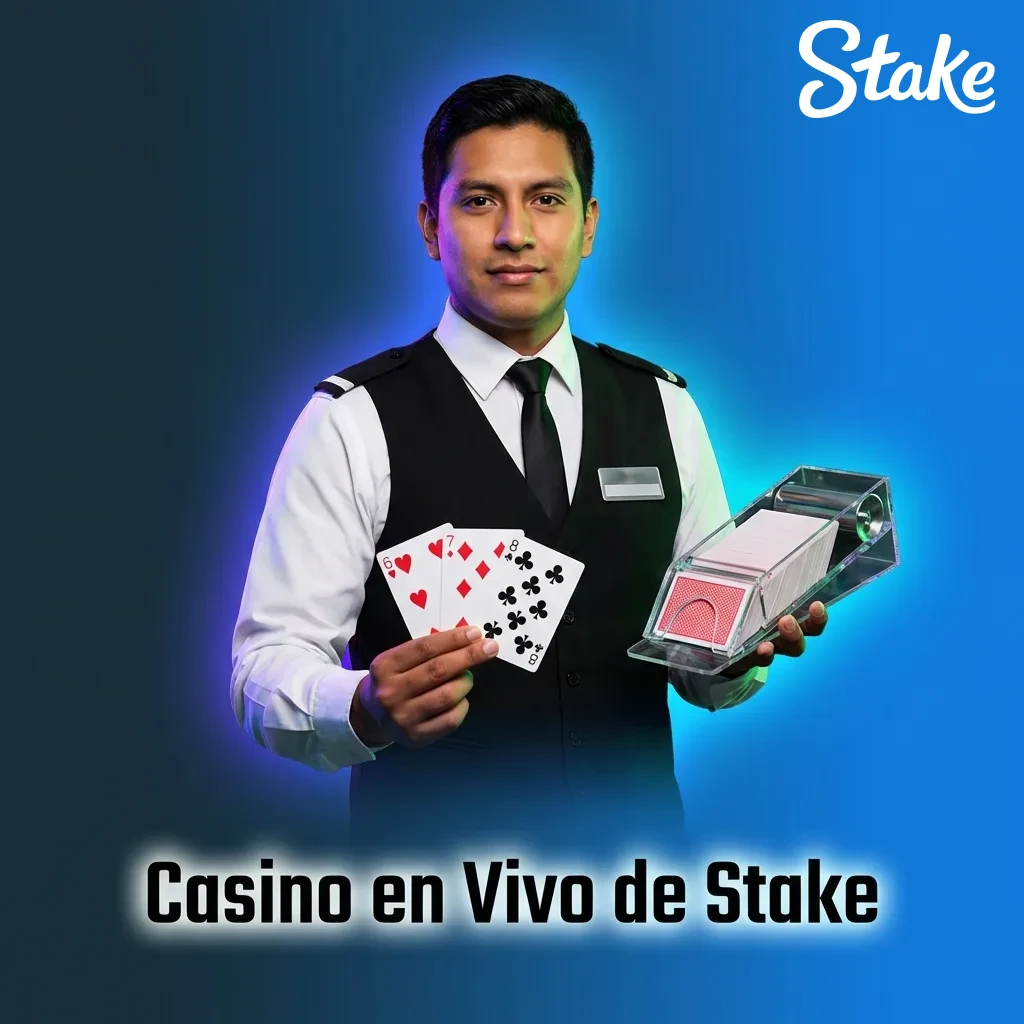 Crupieres en vivo de Stake interactuando con jugadores en mesas de ruleta, blackjack y baccarat transmitidas en HD