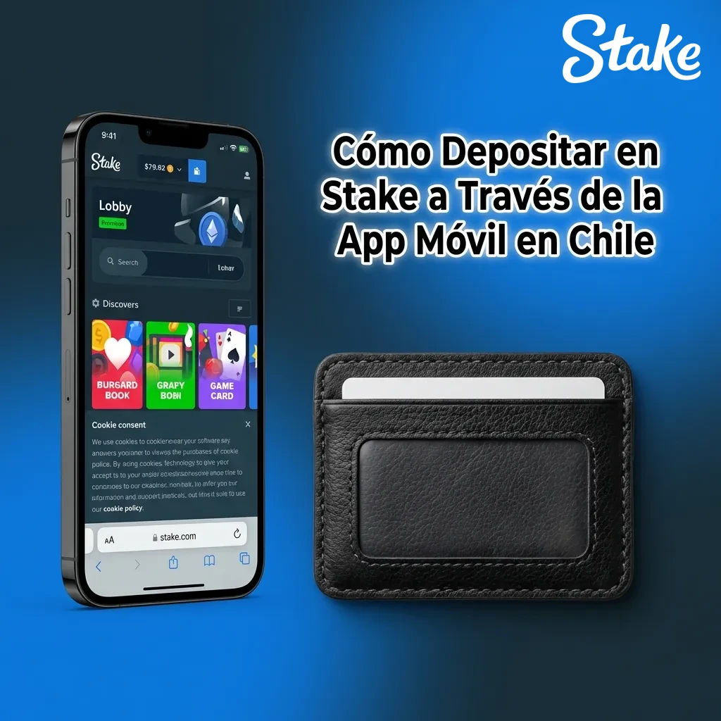 Mobile user depositing funds on Stake app in Chile, showing payment interface and transaction steps on smartphone screen
