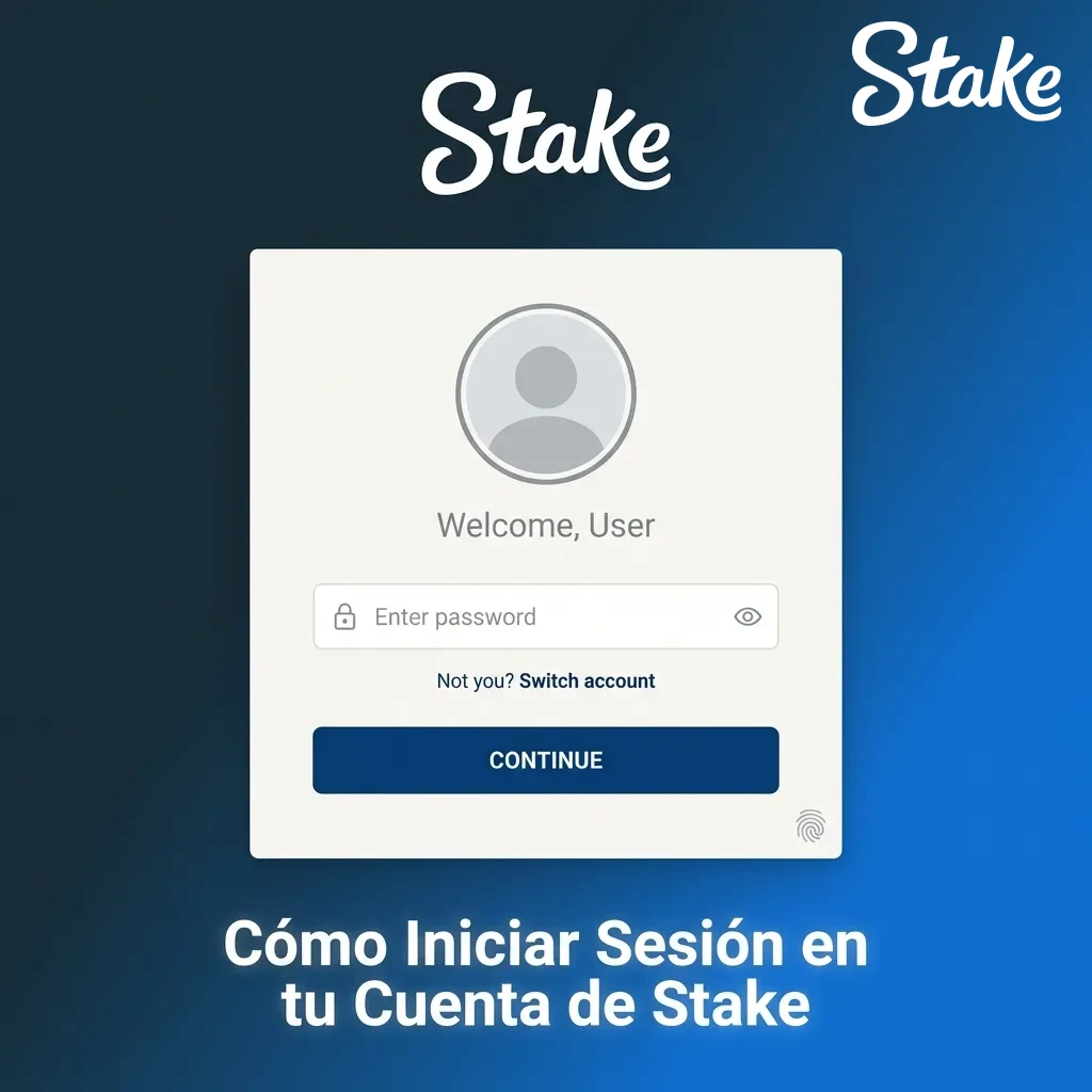 Pantalla de inicio de sesión de Stake mostrando campos para correo electrónico, contraseña y autenticación de dos factores