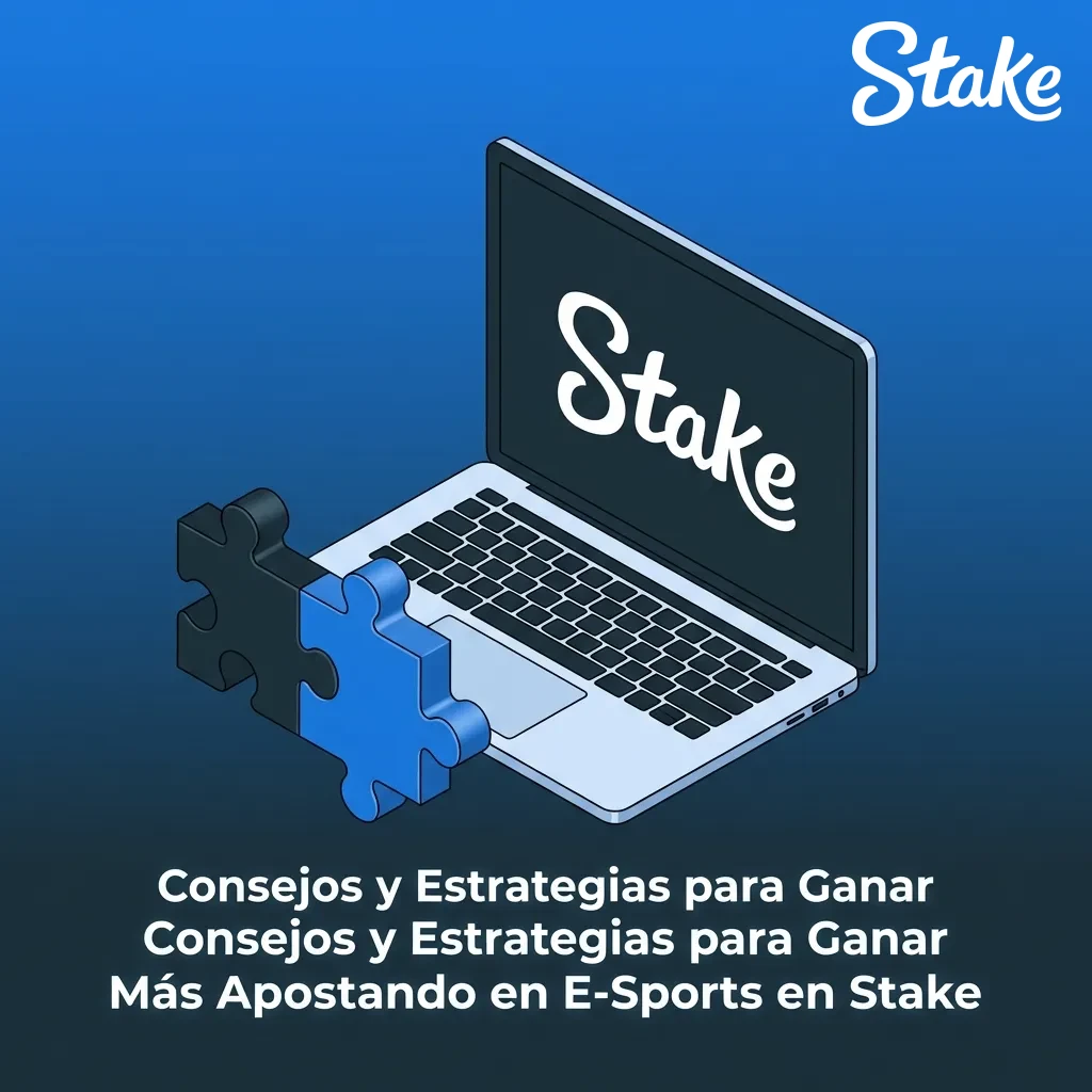 E-sports betting strategies guide showing bankroll management, team research, and analysis tips for Stake platform
