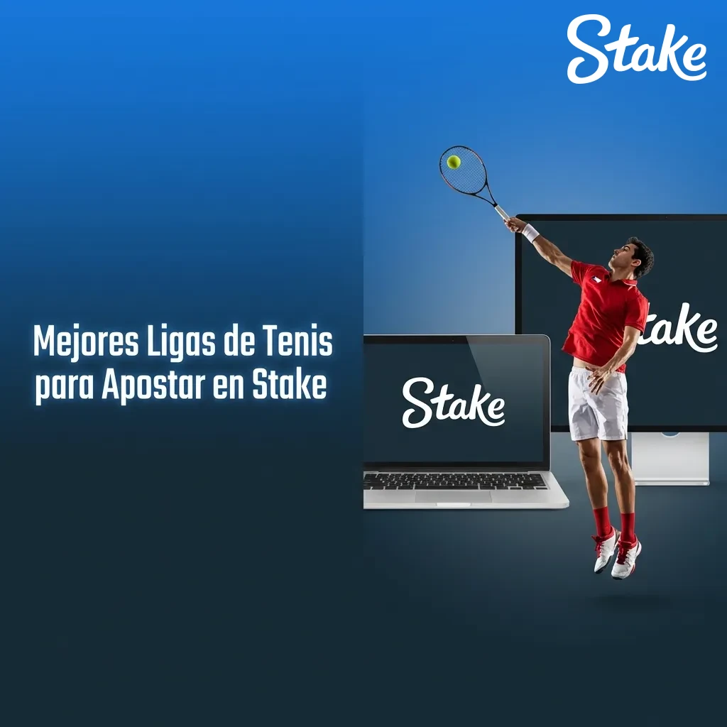 Trofeo de tenis dorado rodeado de pelotas, representando torneos profesionales disponibles para apostar en Stake
