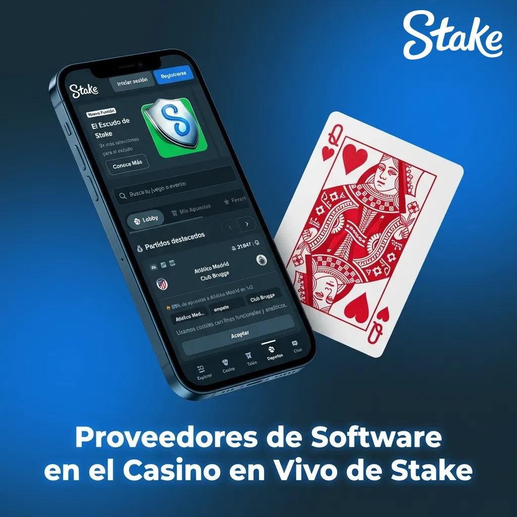 Live casino software providers logos displayed on Stake platform including Evolution Gaming and Pragmatic Play