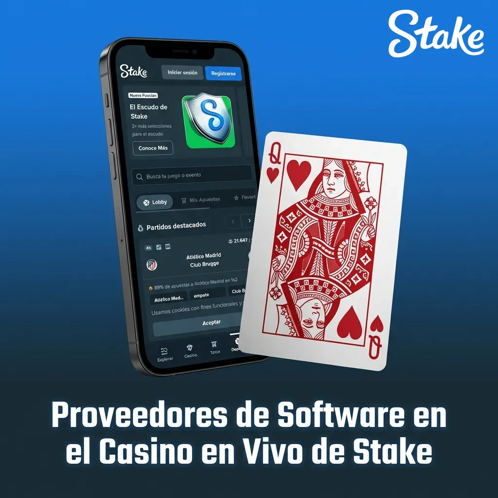 Leading live casino software providers at Stake including Evolution Gaming, Pragmatic Play, and Ezugi with certified games
