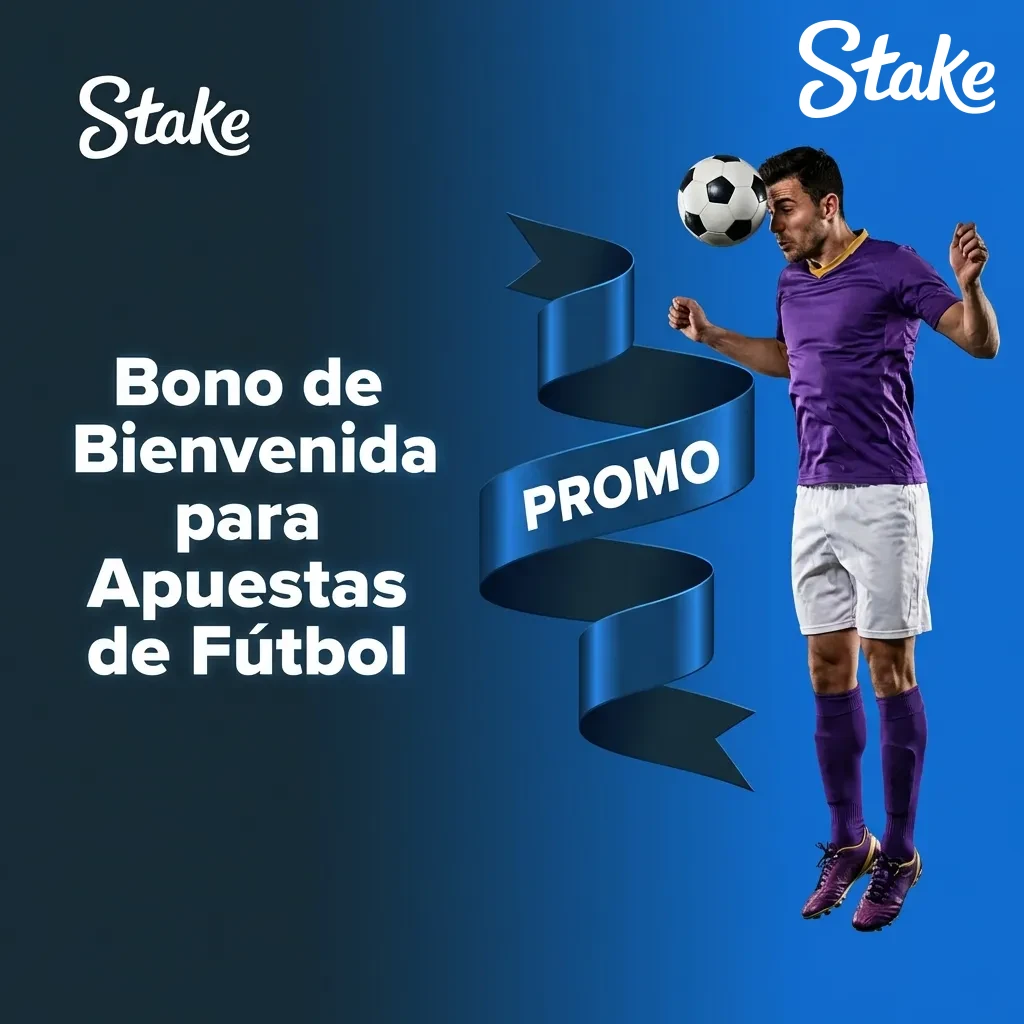 Stake welcome bonus banner showing 200% deposit match up to 3,000,000 ARS for football betting