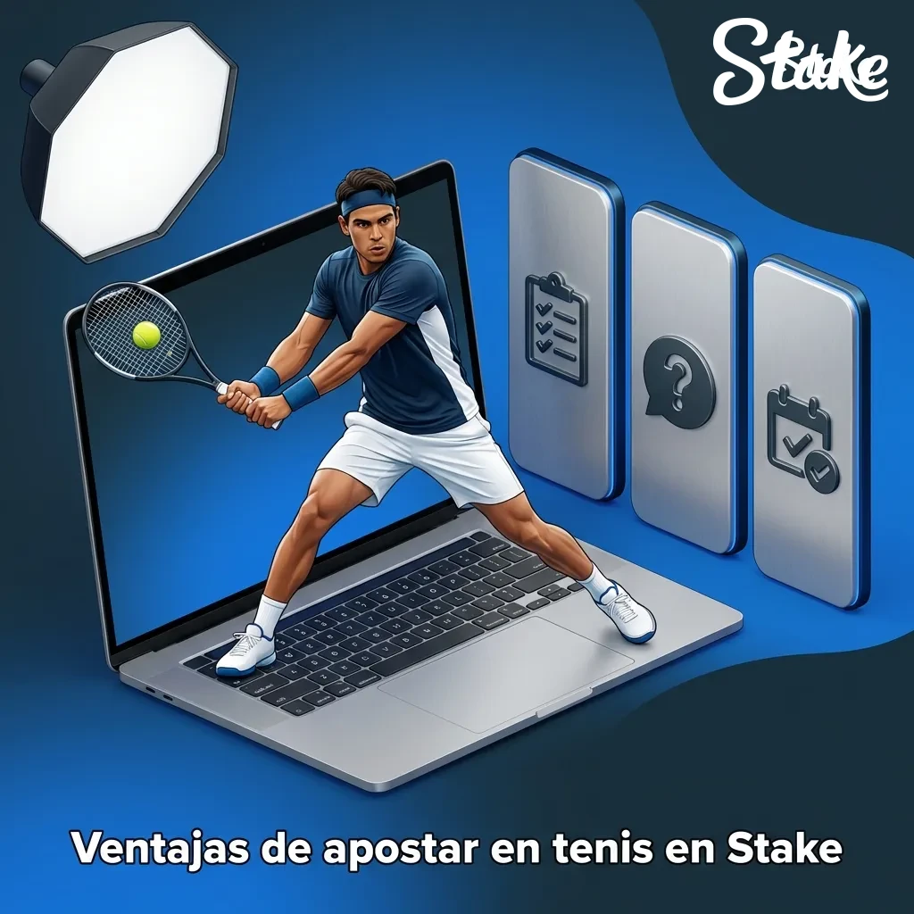 Tennis betting on Stake: competitive odds, live betting, wide tournament coverage, fast crypto withdrawals, varied markets.