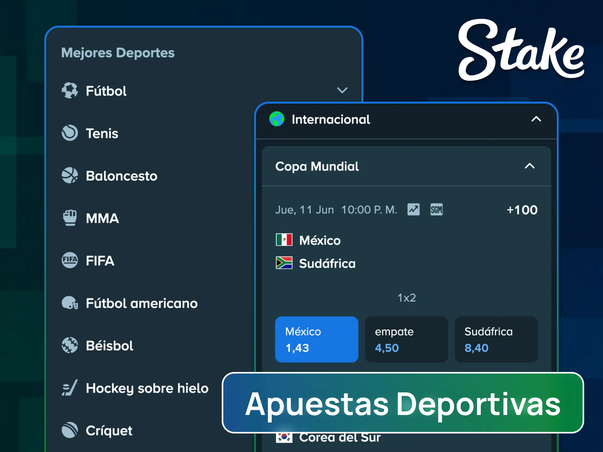 Realizá tus apuestas deportivas de forma rápida y segura desde la app móvil de Stake.