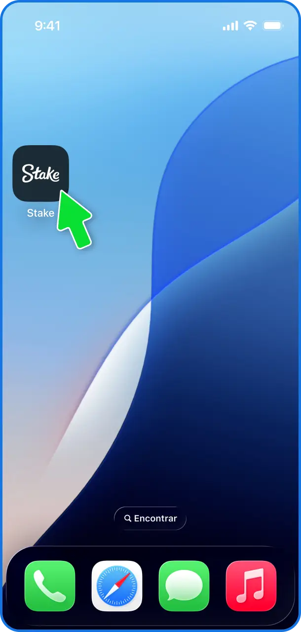 Iniciá sesión en la app de Stake y disfrutá de tus juegos preferidos.