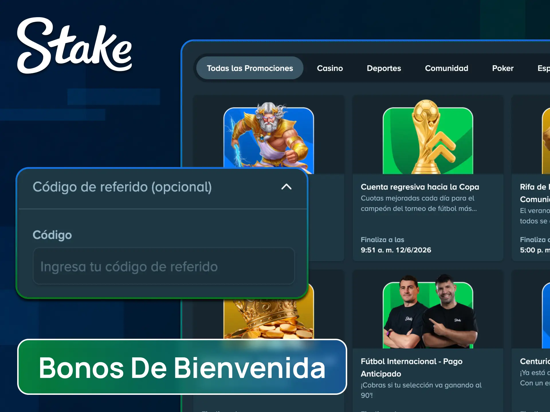 Reclamá los mejores bonos de bienvenida en la app de Stake para aumentar tus ganancias.