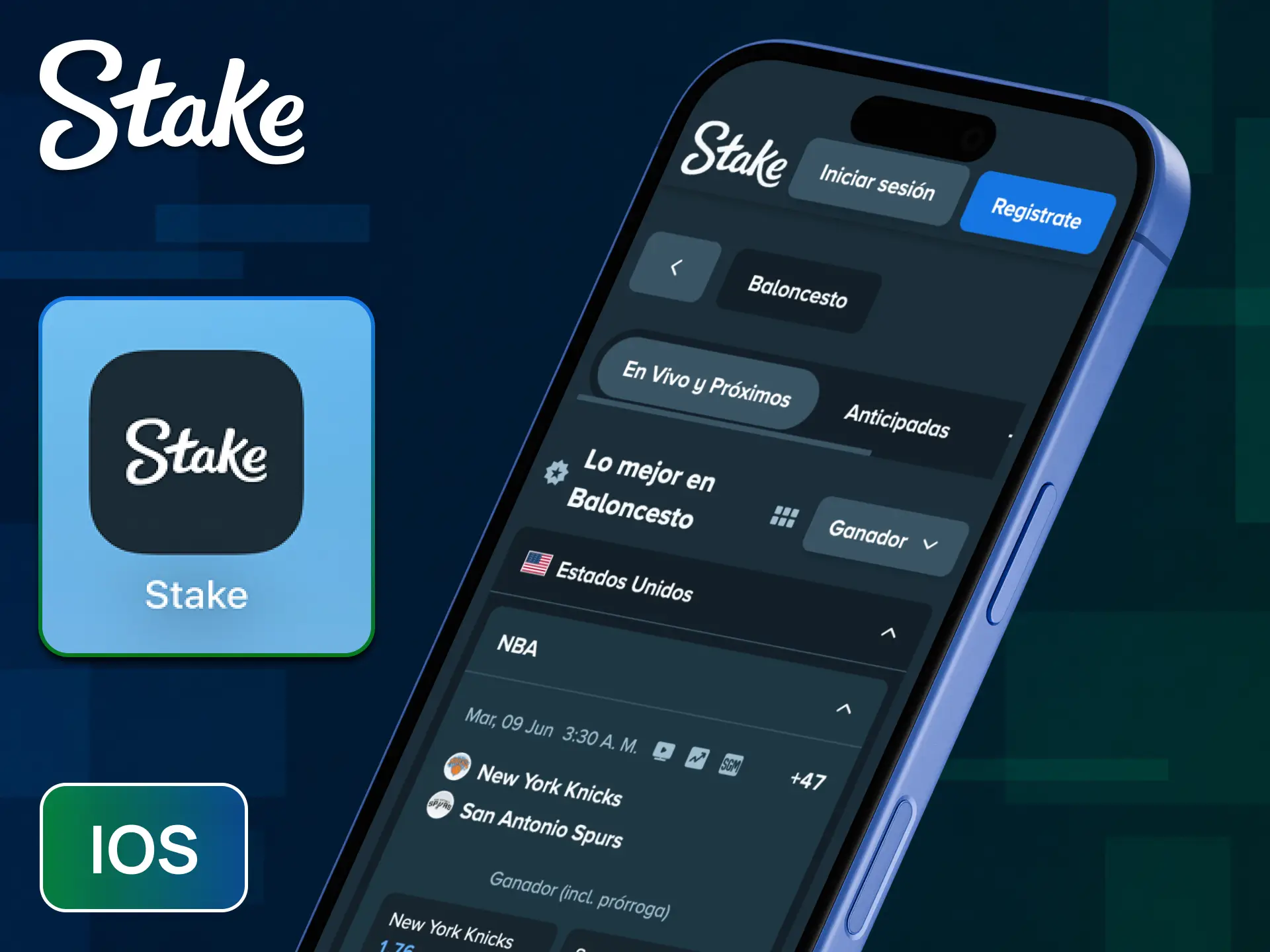 Obtené la aplicación de Stake para iOS y disfrutá de los juegos en tu iPhone.