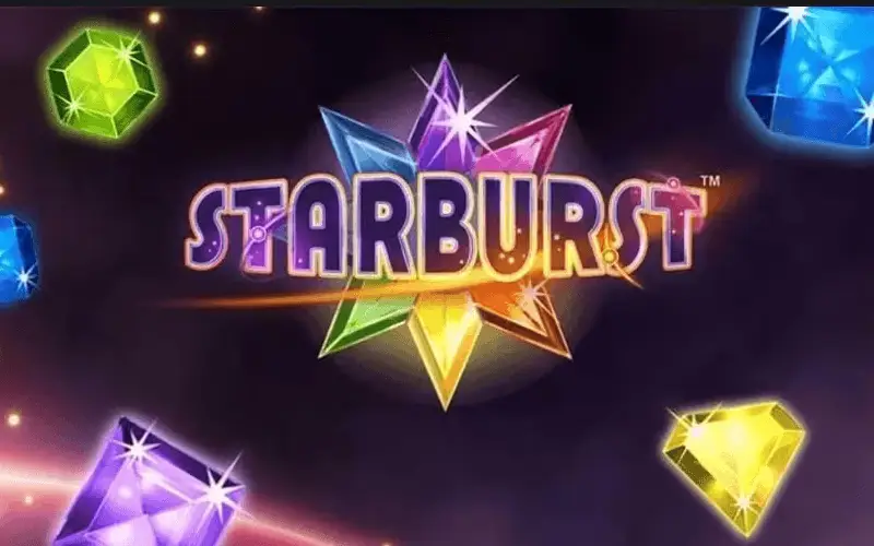 Conseguí combinaciones brillantes en la clásica tragamonedas Starburst dentro de la app de Stake.